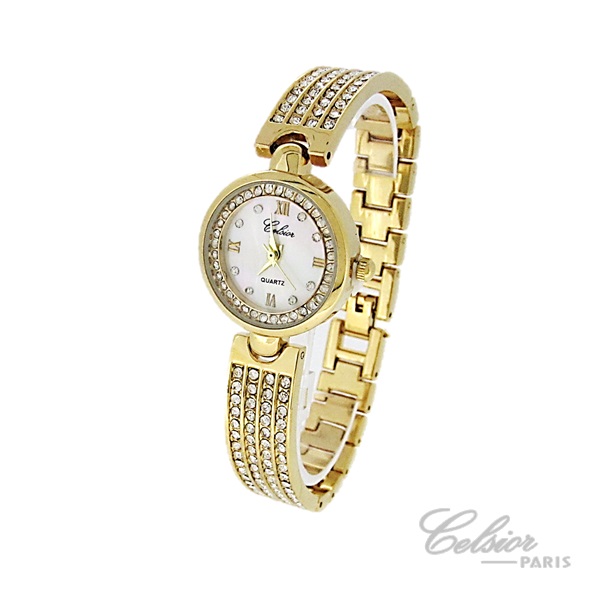 Montre De Dame Celsior Avec Cristaux Swarovski - Occasion