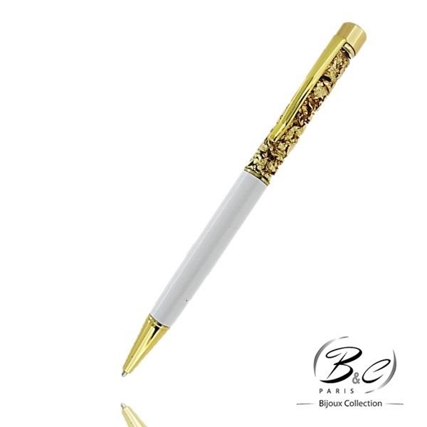 Stylo feuille d'or